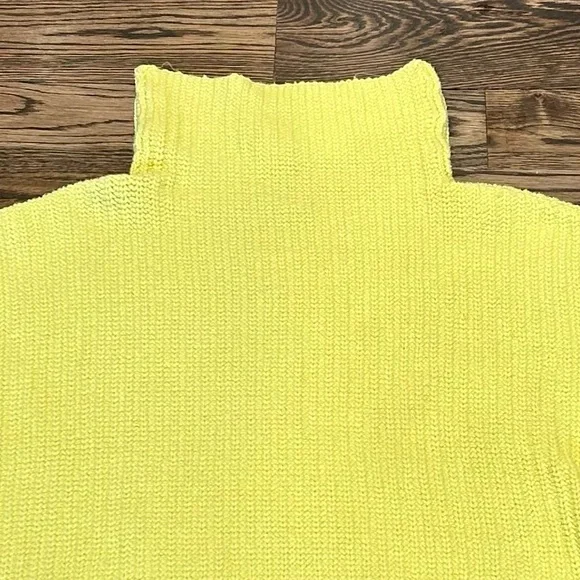 Free People Yellow Oversized Chunky Shaker Sweater - Picture 4 of 8